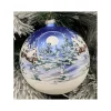 Sfera Di Vetro Decorata A Mano 150Mm Per Albero Di Natale