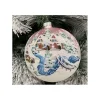 Sfera Di Vetro Decorata A Mano 150Mm Per Albero Di Natale