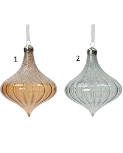 Sfera Pallin Cipolla Colore Opaco Con Lustrini Sopra 2 Colorazioni