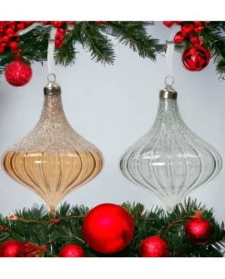 Sfera Pallin Cipolla Colore Opaco Con Lustrini Sopra 2 Colorazioni