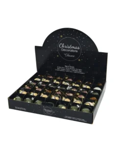 Sfere Palline Di Vetro Smalto Tema Foresta Cervo -Riccio-Orso 3Ass