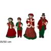 Statuine Coro Di Natale Famiglia 4 Pezzi 50/65Cm