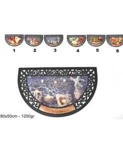 Tappeto Natalizio Mezzaluna 80X50Cm