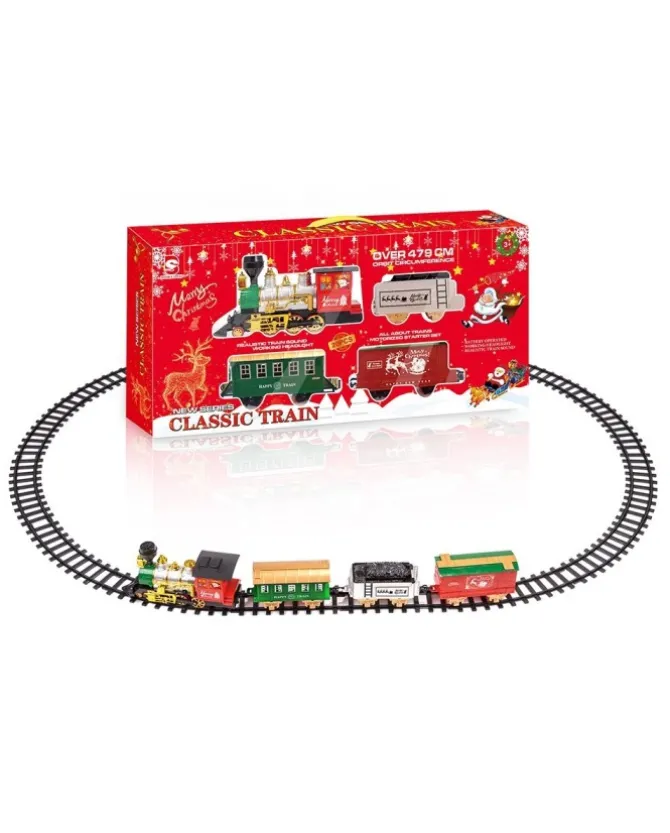 Trenino Natalizio A Batteria 470 Cm Con Led