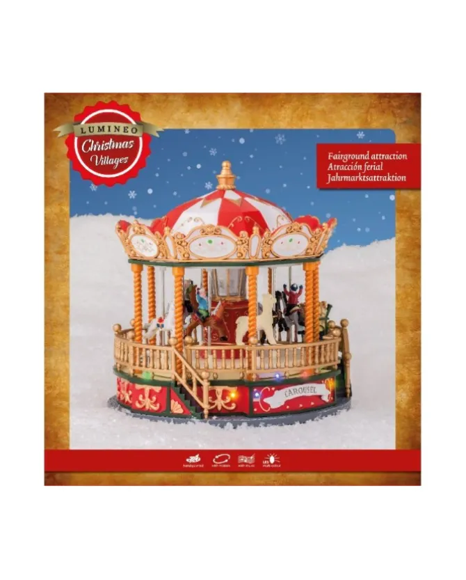Villaggio Giostrina Carosello Con Led Multicolor