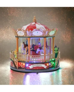 Villaggio Giostrina Carosello Con Led Multicolor