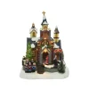 Villaggio, Giostrina In Resina Chiesa Con Coro All'Esterno