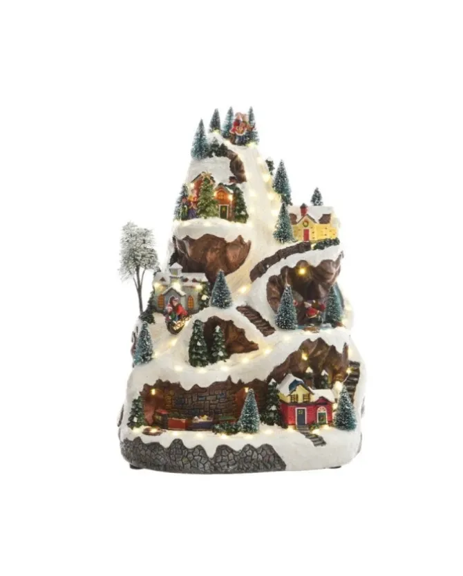 Villaggio Giostrina Montagna Con Treno