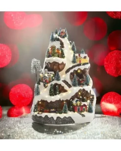 Villaggio Giostrina Montagna Con Treno