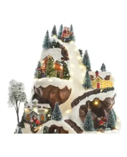 Villaggio Giostrina Montagna Con Treno