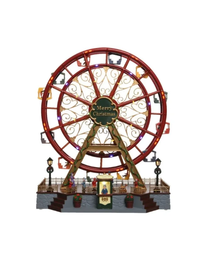Villaggio Giostrina Ruota Panoramica Con Movimento Luci E Suoni