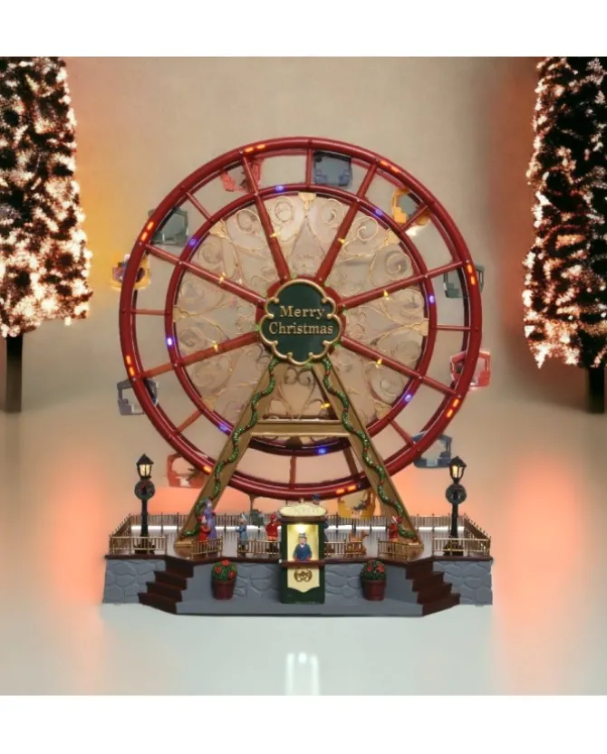 Villaggio Giostrina Ruota Panoramica Con Movimento Luci E Suoni